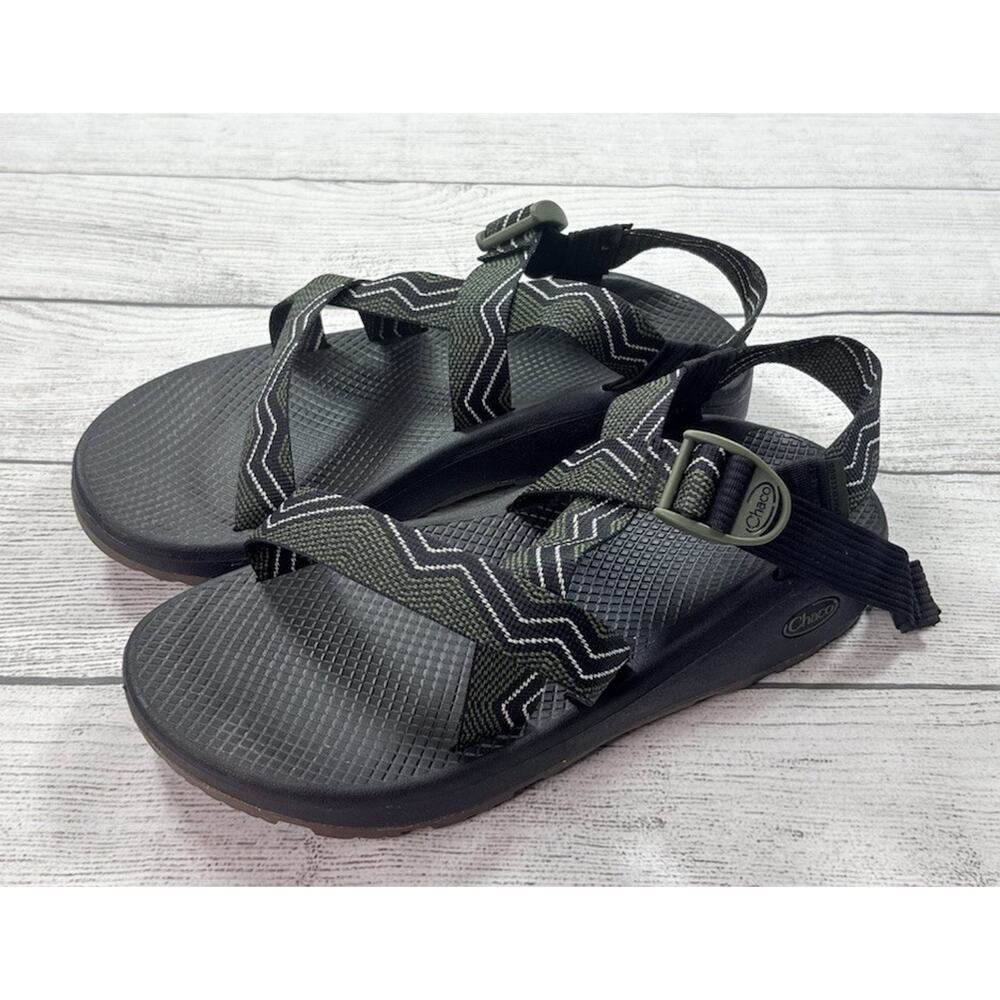 Chaco Men’s Z/Cloud Fleet Moss Sport Sandals JCH107229 Green Black Size 10